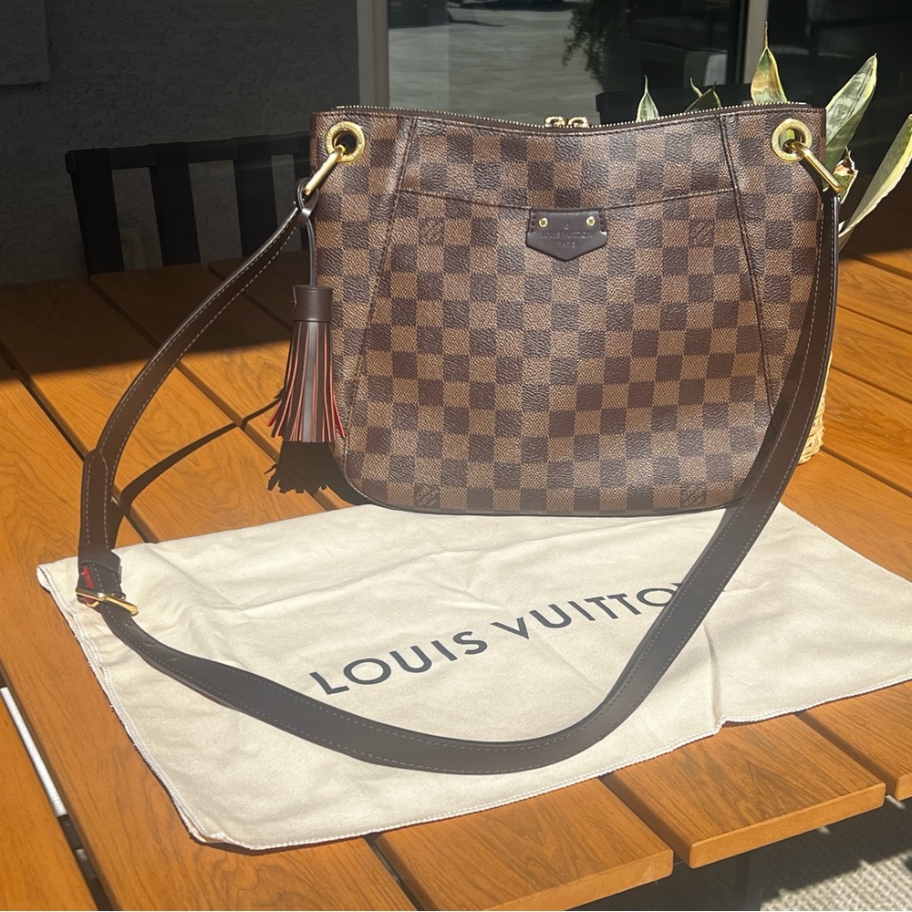 Louis Vuitton Damier Ebene South Beach Besace Crossbody with Tassel
